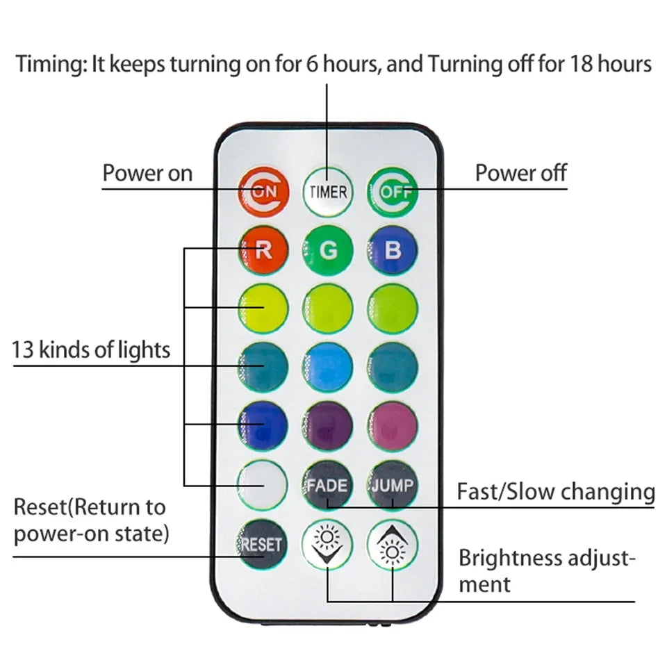 LED glass butt plug