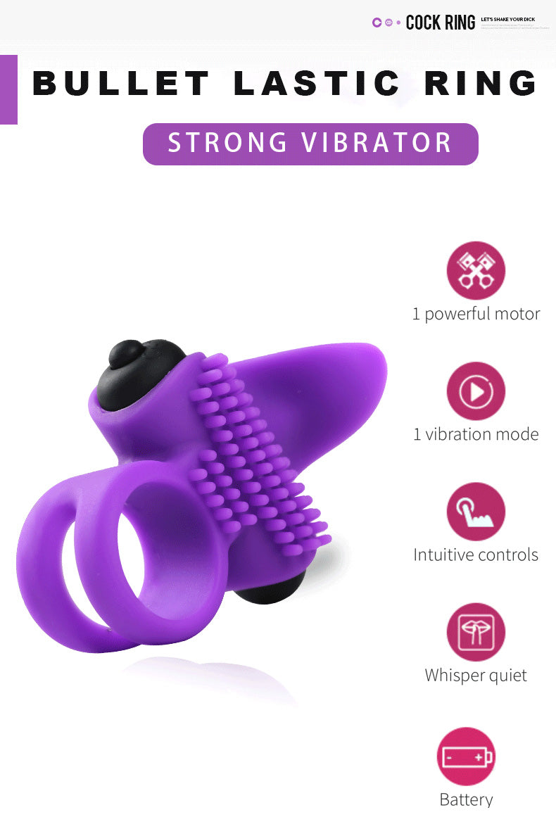 Bullet lastic Vibrating Cock Ring