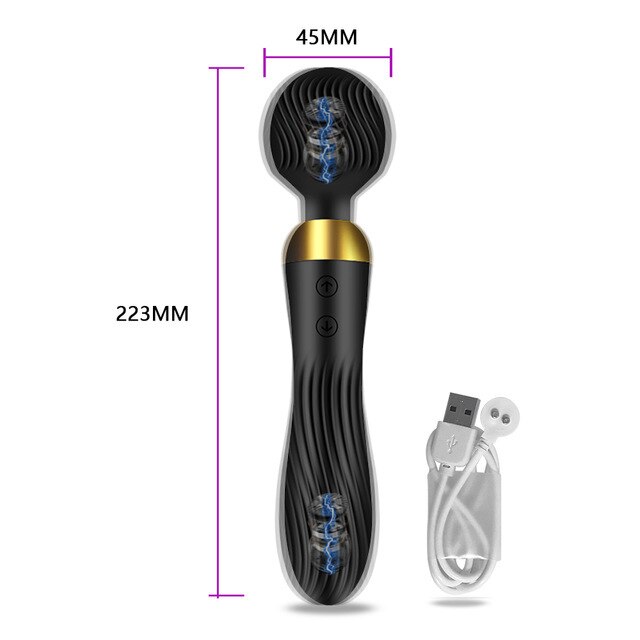 Dual motor vibrating wand