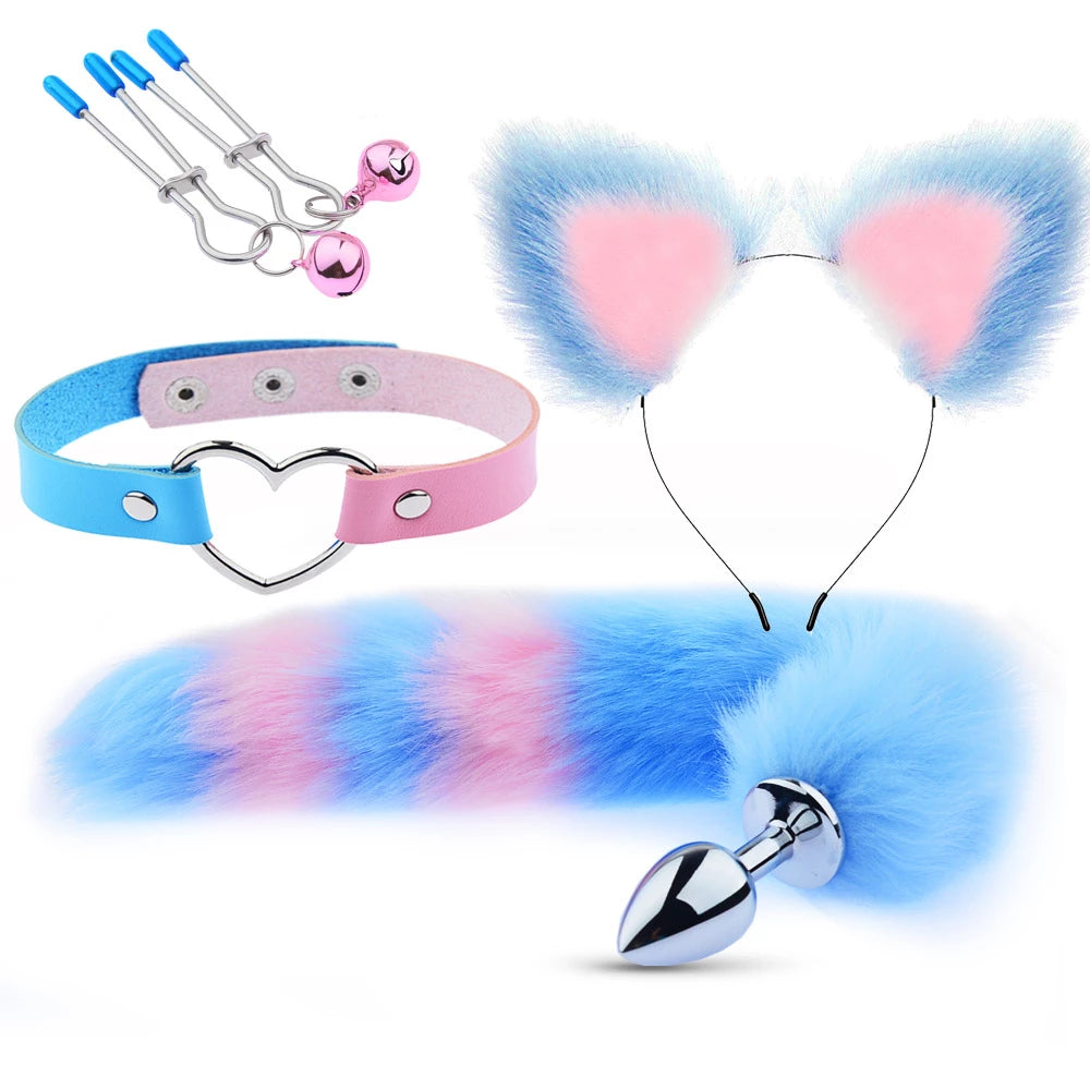 4pcs Fox Tail Set